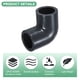 thumbnail image 2 of Conector adaptador en ángulo de 90 grados Uxcell de 4 piezas, accesorio de tubería de socket de 3/4" para línea de agua, gris, 2 of 6