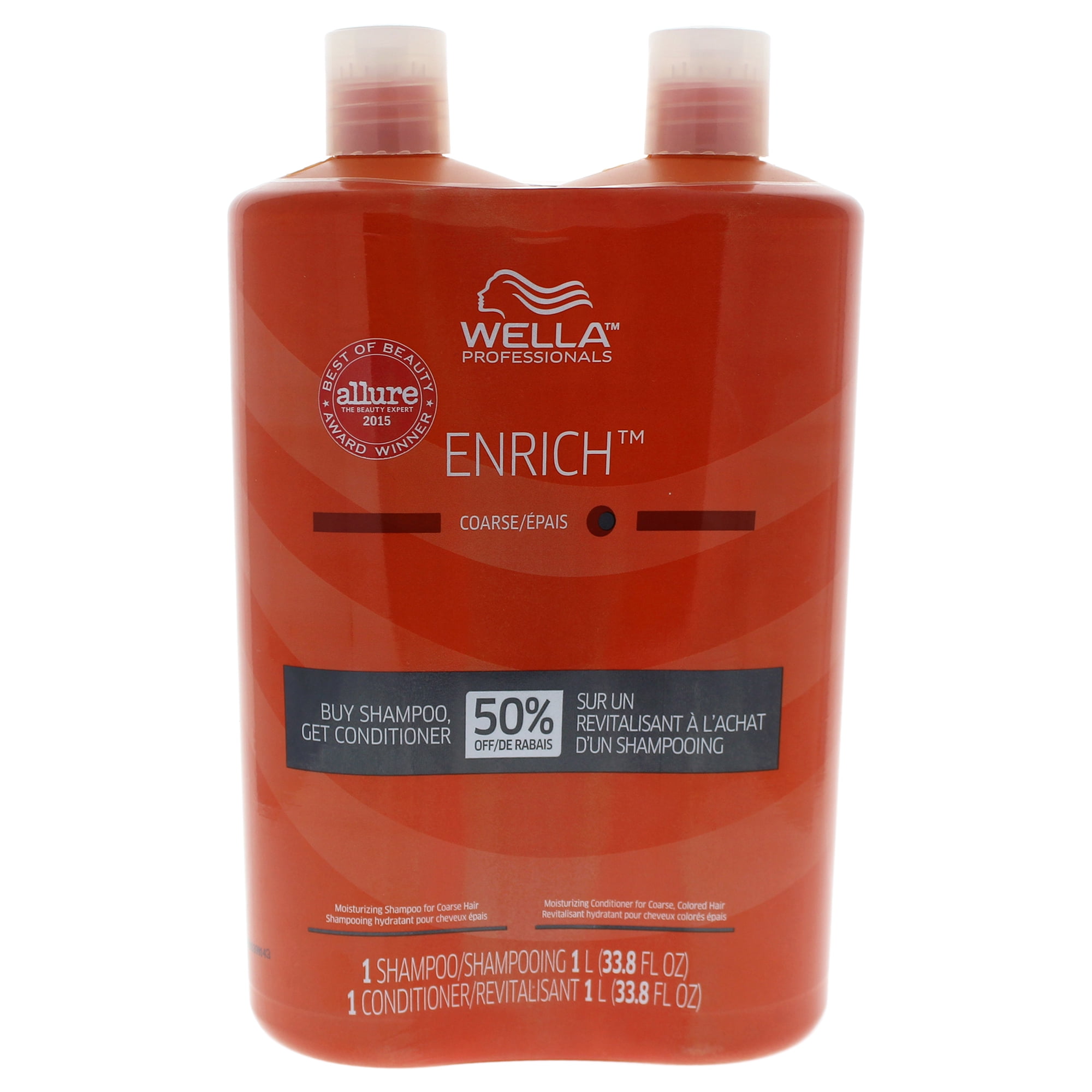 Wella Enrich Moisturizing Shampoo & Conditioner For Coarse Hair Duo 33.8 oz Shampoo Wella Enrich Moisturizing Shampoo & Conditioner For Coarse Hair Duo 33.8 oz Shampoo
