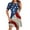 Multicolor(NEW3), variant on Patlollav 2025 Independence Day Womens Summer Comfortable Loose Casual Short Sleeve Dresses