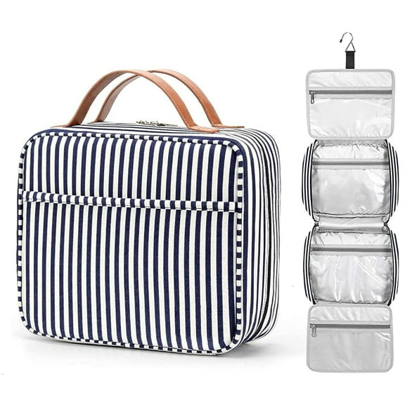 Hanging Toiletry Bag Travel Bag for Woman, Large Capacity Makeup Cosmetic Organizer bag for Accessories, Shampoo, Full Sized Container, Toiletries