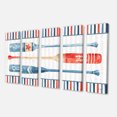 thumbnail image 1 of Designart - Watercolor Nautical paddles - Nautical & Coastal Canvas Artwork, 1 of 1