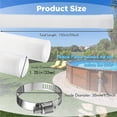 thumbnail image 5 of Swimming Pool Filter Hose Replacement Kit | 1.5m x 1.25in Flexible Pool Hose with Stainless Steel Clamps & Adapters | Above Ground Pool Spa Accessories 2-Pack, 5 of 6