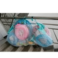thumbnail image 5 of Extra Large Outdoor Hanging Pool Storage Bag Heavy Duty Mesh Net Organiser for Inflatable Floats Toys and Sports Balls with Fence Hooks, 5 of 7
