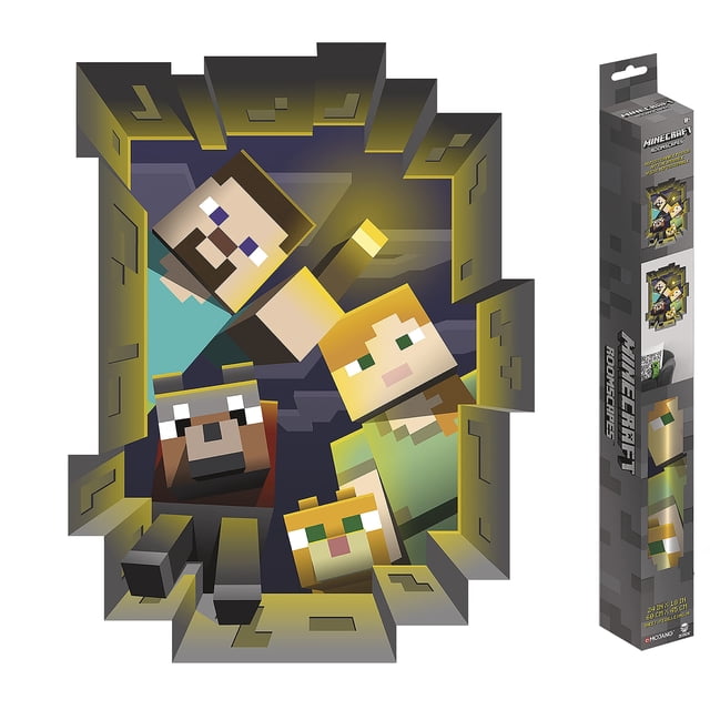 Vinilo decorativo Trends International RoomScapes Minecraft Caved In