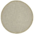 thumbnail image 2 of SAFAVIEH Abstract Clive Bordered Wool Area Rug, Gold/Gray, 6' x 6' Round, 2 of 11