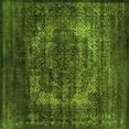 thumbnail image 1 of Ahgly Company Indoor Square Oriental Green Industrial Area Rugs, 4' Square, 1 of 4