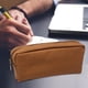 thumbnail image 5 of Es para Lápices de Alta Capacidad con Cremallera, Es Orgazador para Lápices para Oficina, Uversidad, ña ños, Adultos, Artículos D Marron oscuro Yotijar Estuche para lápices, 5 of 7