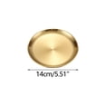 thumbnail image 5 of Tuvgenk Stainless Steel Dinner Platess Round Dinner Plates Stackable Glod Grilled Meat Plates, 5 of 5