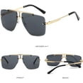 thumbnail image 7 of Men Sunglasses Classy Flat Lens, 7 of 7
