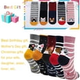 thumbnail image 5 of AMITOFO Cat Socks Womens Cute Animal Ankle Socks Novelty Funny Crew Sock Ladie Girls Soft Cotton Quarter Socks, 5 Pairs, 5 of 7