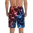 thumbnail image 6 of KLL Red And Blue Lightning for Men's 1-Pack Shorts,Sleep Pajama Shorts for Men Soft Pj Shorts Men's Pajama Bottoms Sleepwear -X-Large, 6 of 7