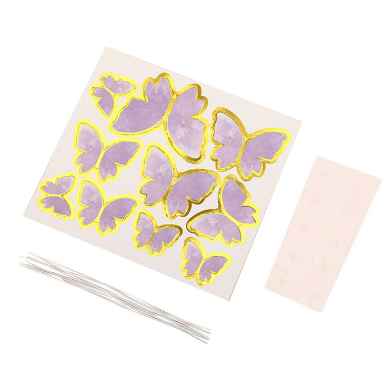 CAKE DECOR™ 10 pcs Golden Butterfly Paper Topper For Cake And Cupcake –  Arife Online Store