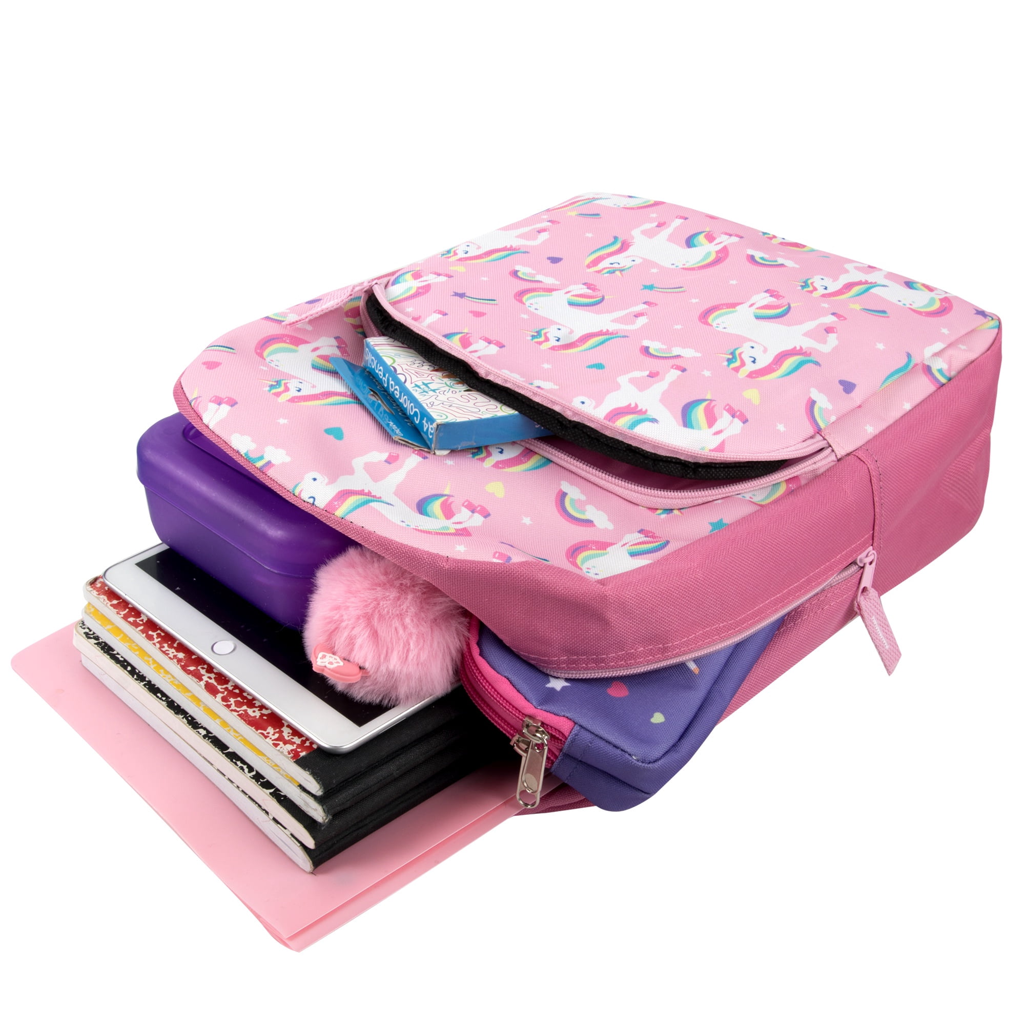24 Pack of Bulk Wholesale 15 Inch Fun Printed Backpacks for Commute and Travel in Female Fantastic Creature Prints
