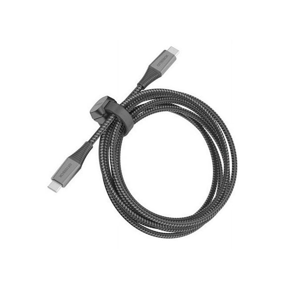 OtterBox Premium Pro Fast Charge USB-C to USB-C Braided Cable, 2m (6.6ft) long - Black