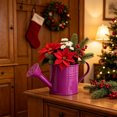 thumbnail image 5 of Vintage Wrought Iron Watering Can Decorative Vase,Multi‑Purpose Small Household Storage Container For Indoor Home Decor.Hot Pink, 5 of 6