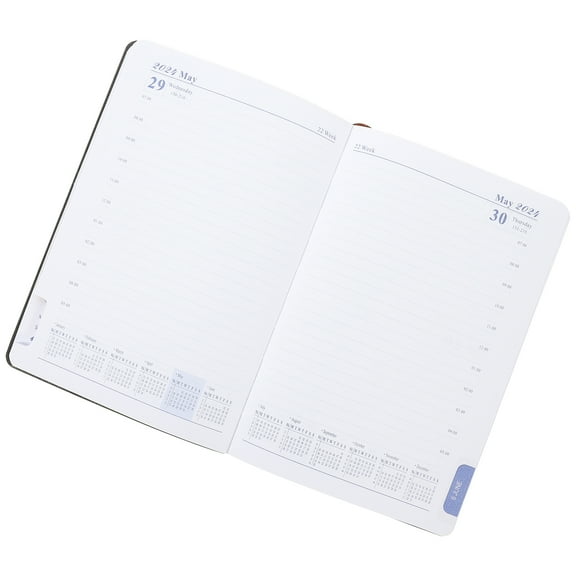SEWOART Monthly And Weekly Planner Rectangular Simple Design Orange Paper 1Pack 8.3x5.7in