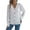 White, variant on Women's Pink Cable Knit Cardigan Sweater Button Down V-Neck Long Sleeve Soft Chunky Knitwear