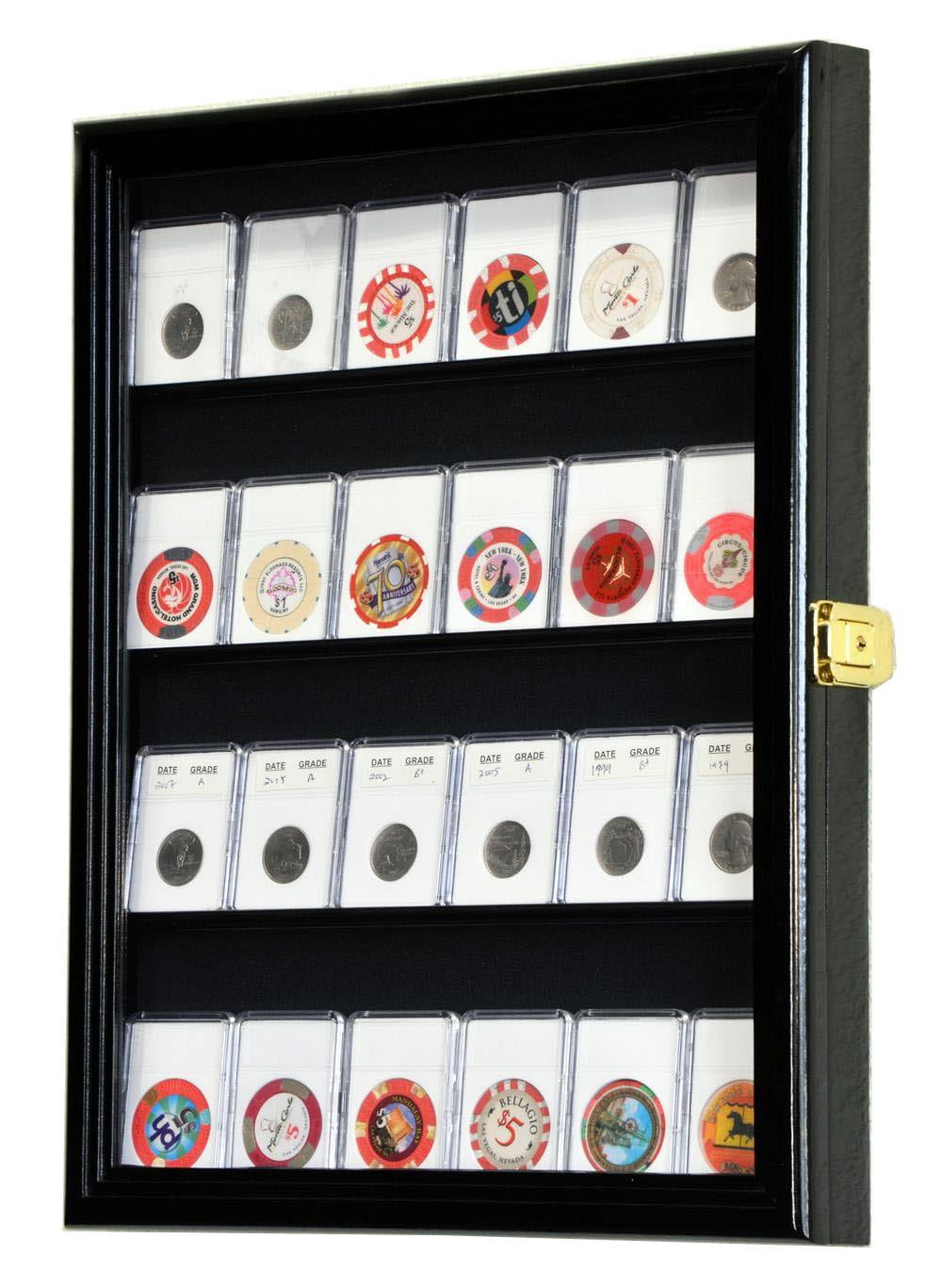 24 Collector NGC PCGS ICG Coin Slab Display Case