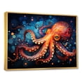 thumbnail image 2 of Designart "Expressionist Abyss With Octopus I" Octopus/Squid Floater Framed Canvas Art Print, 2 of 5
