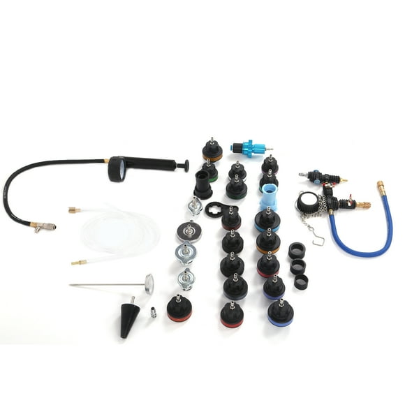 Radiator Pressure Tool Kit, Radiator Pressure Kit Pneumatic Vacuum Coolant Change Set High Blue Universal for Motorcycle for RV for Car