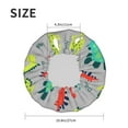 thumbnail image 6 of Disketp Cute Dinosaur Shower Caps,Reusable Shower Cap For Women, Double Layer Waterproof Hair Cap, Large Size For All Hair Lengths,For Girls Spa Home Salon Use, 6 of 9