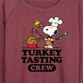 thumbnail image 3 of Peanuts - Turkey Tasting Crew - Women's Lightweight French Terry Long Sleeve Shirt, 3 of 6