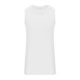 thumbnail image 7 of Eryao Women Sleeveless Linen Top Summer Casual Crewneck Solid Color Tank Loose Lightweight Basic Tunic Vest 2025,White,M, 7 of 7