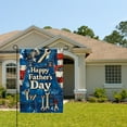 thumbnail image 2 of Happy Father's Day Flag 12x18 Inch Double Sided Outside Funny Seasonal Farmhouse Yard Festival Outdoor Flag, 2 of 5
