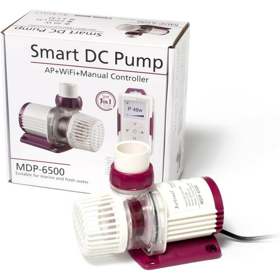 Jebao MDP-6500 Smart DC Pump with LCD Display Controller for Saltwater Tank, 1717gph
