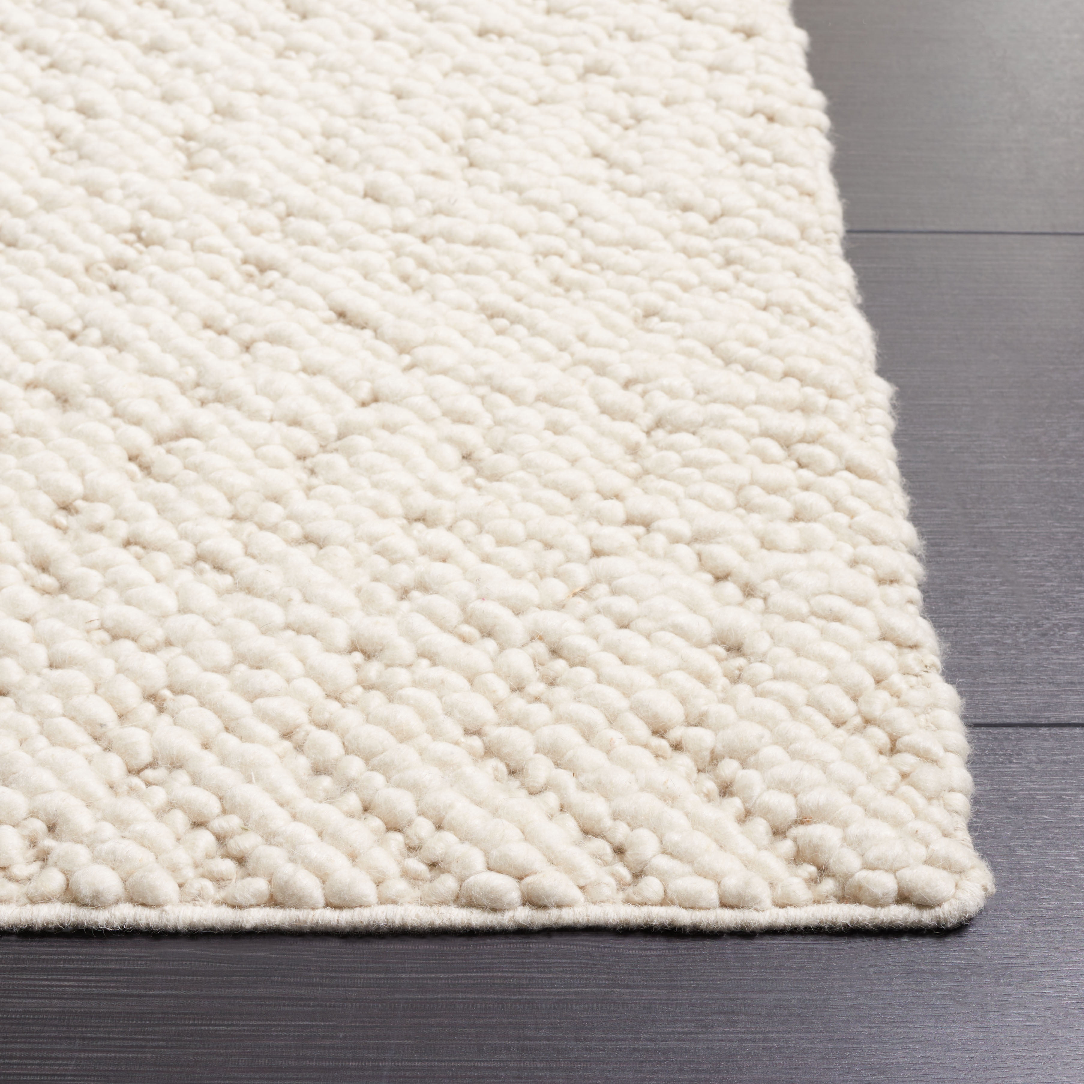 SAFAVIEH Natura Michael Solid Runner Rug, Ivory, 2'3" x 8'