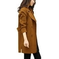 thumbnail image 4 of Womens Autumn Winter Jacket Casual Outwear Cardigan Slim Coat Overcoat Jacket with Hood Lightweight Jackets for Women Thick Zip up Jacket Women Women Jacket Light Running Jacket Zip Womens Jacket, 4 of 6