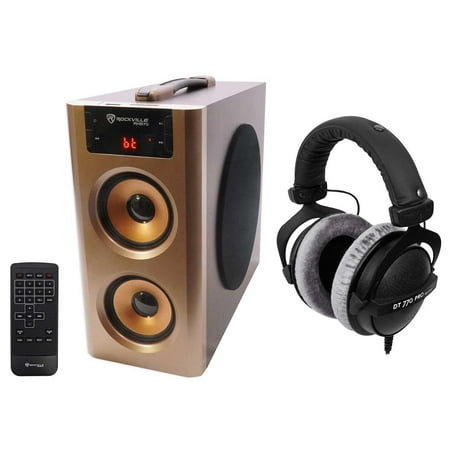 - Beyerdynamic DT-770-PRO-250 Closed Back Reference Studio Headphones+Free Speaker