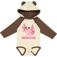 thumbnail image 3 of Inktastic Axolittle Cute Baby Axolotl Boys or Girls Long Sleeve Baby Bodysuit, 3 of 5