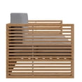 thumbnail image 5 of Modway Carlsbad 6-Piece Teak Wood Outdoor Patio Set in Natural/Gray, 5 of 8