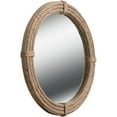 thumbnail image 4 of Craft India Wall Mirror 30" Round Jute Rope Frame Natural Brown for Bathroom, 4 of 6