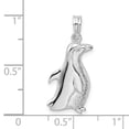 thumbnail image 2 of FJC Finejewelers 925 Sterling Silver Rhodium Plated Polished Penguin Charm 10 mm, 2 of 6