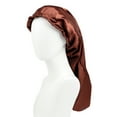 thumbnail image 2 of Silk Bonnet for Women Satin, Soft Elastic Band Silky Sleeping Cap Big Bonnets for Braids, 2 of 3