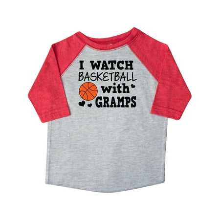 

Inktastic I Watch Basketball with Gramps Gift Toddler Boy Girl T-Shirt