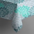 thumbnail image 3 of Turquoise Floral and Petal Pattern Rectangle Tablecloth 60"x84",Waterproof Polyester Rectangle Table Cloth, Wipeable Spillproof Polyester Tablecloth for Dining, Camping, Indoor and Outdoor, 3 of 5