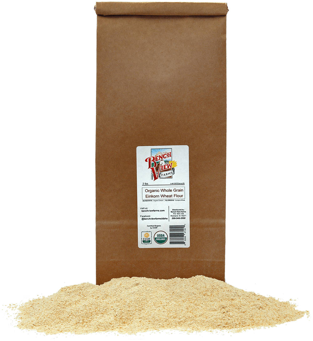 Organic Stone Ground Whole Wheat Einkorn Flour 2lbs (Pack of 1