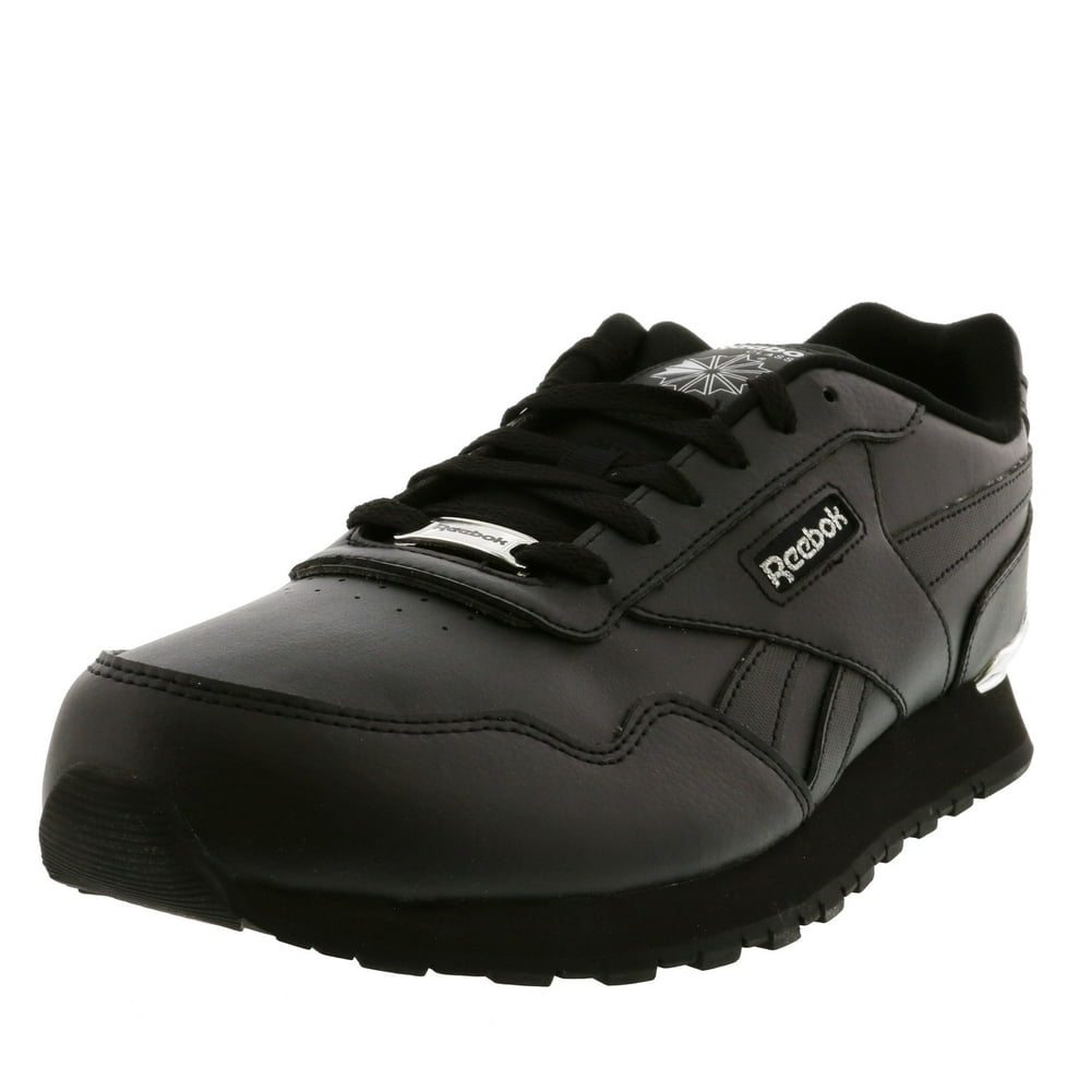 womens black leather runners