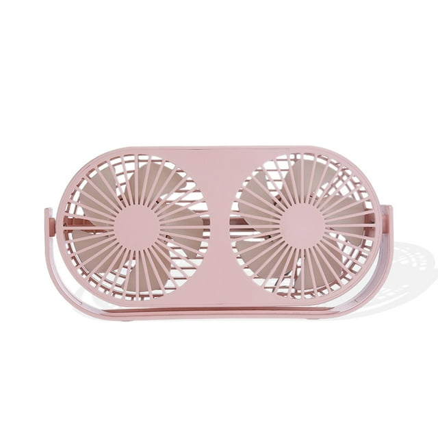 Ventilador de escritorio Ounissouiy de 3 velocidades ajustable portátil bajo ruido color Rosado