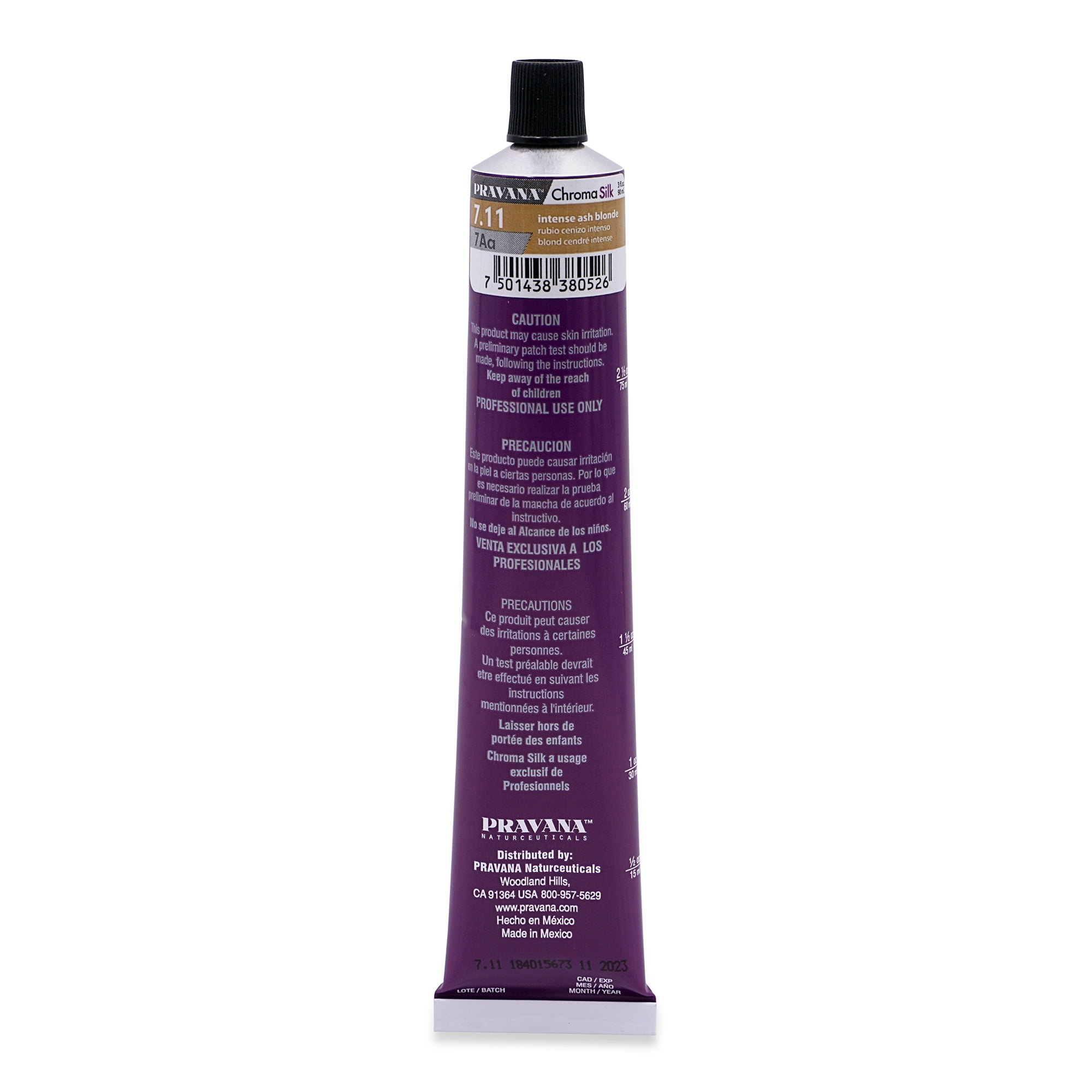 Buy ChromaSilk Creme Hair Color 7 11 Intense Ash Blonde by Pravana