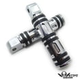 thumbnail image 4 of HTTMT- USMT216-099+PA004X2 -Replacement of Chrome Edge Cut Footpegs For Yamaha Road Star Warrior 2002-2009 Front, 4 of 5