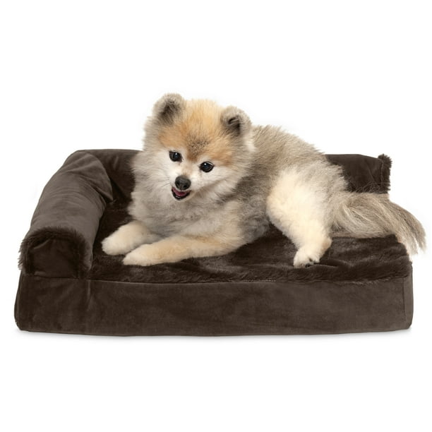 furhaven l shaped dog bed