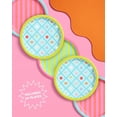 thumbnail image 2 of xo, Fetti Pool Party Paper Plates, 3 Designs | 24 pcs 9" | Kids Decorations, Summer Birthday Decor, Stripe Tablescape, Colorful Table Setting, 2 of 8