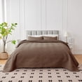 thumbnail image 2 of Juego de ropa de cama U-NICE HOME Full/Queen de 3 piezas reversible, color chocolate, 2 of 6