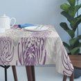 thumbnail image 4 of Purple Grey Chrysanthemum Table Cloth Waterproof Tablecloths, Farmhouse Botanical Floral Modern Tablecloth Dining Table Cover for Kitchen Party Tabletop Outdoor, Rectangle Tablecloth 54x108 Inch, 4 of 9