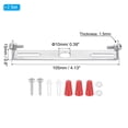 thumbnail image 2 of Uxcell 105mm (4.1") Universal Light Fixture Mounting Bracket Kit, 2 Set Light Crossbar Ceiling Light Plate with Screw for Wall Light Ceiling Light Pendant Chandelier, 2 of 7
