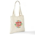 thumbnail image 6 of CafePress - Goat Happiness Tote Bag - Unisex Canvas Tote Bag, Beige, 1-Piece, 6 of 6